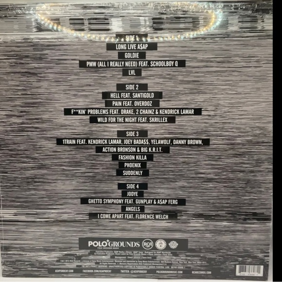 Long.Live.A$AP (2013) • ASAP Rocky • NEW/SEALED Orange Colored Vinyl LP Record - Picture 2 of 2